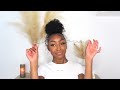 Curly bun with bangs tutorial | SUPER EASY| Cennedy Elexis