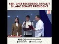 Sen. Chiz Escudero, hinalal na bagong Senate President