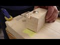 Woodworking. How to make different types of bow ties joints.