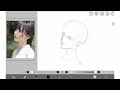 【顔の描く練習】Drawing Head in Different Angle | Drawing Routine #5