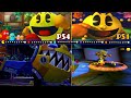 Pac-Man World: Re-PAC All Bosses Side Comparison PS4 & PS1