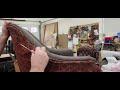 How To  Use  ply grip  or  Flexible  Metal  Tack Strip  to close the outside  back on a chair