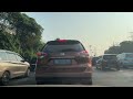 Dashcam camera : Suasana Traffic Jam kerja Jalan Tol Jagorawi - dalam kota