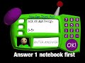 Baldi's Basics: The Answer to The 3rd Question