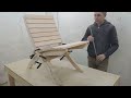 Простое деревянное кресло своими руками | Making a homemade wooden chair