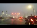 Heavy Fog Driving at Night Creative Commons Stock Footage