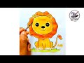 Lion drawing easy | lion drawing for kids @Magicdrawkid