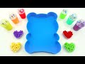 Satisfying Video l How To Make Rainbow Disney Mickey Mouse Bathtub With Glitter Slime Cutting ASMR