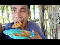 mukbang nasi kuning ikan pari