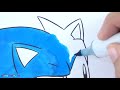 Sonic the Hedgehog Coloring Book Pages Compilation Sonamy Rainbow Splash