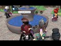 Using THE BAN HAMMER in Roblox Murder Mystery 2..