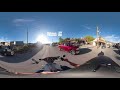 360 Video Touring downtown Oatman AZ on motorcycles filming wild burros - Pause and look around