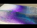 017 BIG CANVAS! | 3ft x 4ft Acrylic Pour Painting Swipe | Abstract Art