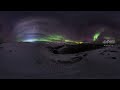 Northern Lights, Teriberka, Kola Peninsula, 12K 360 video.