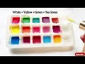 21 Colors Making With Just 3 Primary Colours | mixing | Acrylic colour Mixing | ASMR Colour Mixing