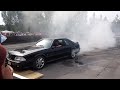 '93 Ford Mustang Cobra burnout and donuts