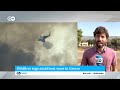Greece: Firefighters can no longer bring wildfires under control | DW News