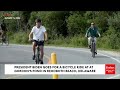 SUNDAY: President Biden Enjoys A Bicycle Ride At Gordon's Pond In Rehoboth Beach, Delaware