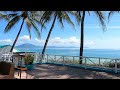 White Noise & Relaxing Waves 🌊Serene Vietnam Beach View with Palm Trees🌴ASMR for Relaxation & Sleep