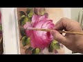 PINK ROSE / STEP BY STEP PAINTING TECHNIQUES