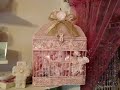 Pink altered bird cage