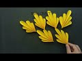 3 different paper flower wall hanging // paper craft for home decoration// wall decor ideas