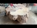 Man Transforms Massive Tree Log into Amazing Table | by @WoodworkingCraftsman Ep:74