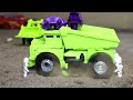 Box TRANSFORMERS Green Color - Heavy Army Car Transporter JCB Military TOY truck Bumblebee Lego