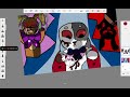 drawing speed paint  || #FNaF #FanFNaFUniverse #speedpaints || sorry for glitches  😔 ||