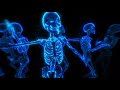 HALLOWEEN PARTY BACKGROUND - Dancing Skeletons. Ghost. Scary Video. Halloween Loop Video (No Sounds)