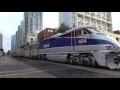 4K: The Return of Train Horns in Downtown San Diego on 7/30/17