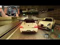 Mitsubishi Lancer EVO IX Traffic HIGH SPEED Assetto Corsa | Steering Wheel + Shifter | gameplay