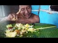 simple mukbang with eggs