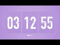 3.5 Hours Countdown Flip Clock Timer / Simple Beeps 🫐 🔔