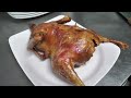 Korean traditional Crispy Roast Duck, duck cooking, Korean street food