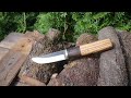 Simple HIDDEN TANG Blade - Knife Making