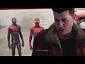 Miles and peter vs sandman (with classic suits) marvels spider- man 2