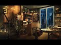 Beautiful Coffee Shop with Elegant Jazz Music and Rain Sounds for Work, Study & Relaxation