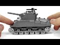 Lego Sherman Tank tutorial - from The Battle of The Bulge