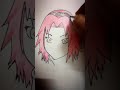 Sakura Haruno drawing ( #Naruto)(#shorts )#sakuraharuno