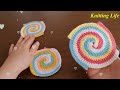 Wow!. 😇 Awesome!.. Super Easy Crochet Wheel Motif Knitting Pattern - Tığ İşi Harika Motif Örgü..