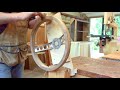 The making of a wood steering wheel