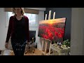 Set Your Paintings on Fire with Backlighting || Poppy Flower Oil Painting Tutorial