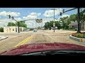 Charming Downtown of Abbeville, Louisiana | Dash Cam Driving Tour Louisiana 4K