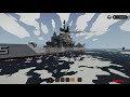 Massive Ship Battle Turns into Sinking Ship Survival?! (Stormworks Weapons DLC)