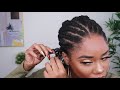 SUPER Cute And EASY Hairstyle For Awkward/Short Length 4b/c Natural Hair - On STRETCHED Hair