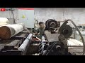 SUASANA kerja shift malam bagian rotary pabrik plywood/Triplek