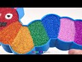 Satisfying Video l How to Make Rainbow Eel-Bathtubs from Mixing Slime with Food Cutting ASMR #44