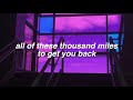 Thousand Miles || Tove Lo Lyrics