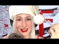 Christmas ASMR Reading your face and telling your future + Face brushing